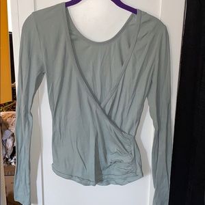 Free People green long sleeve